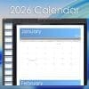 2026 Calendar Template for Mac Apple Pages PDF