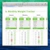 Monthly Weight Tracker Template for Numbers