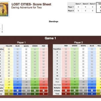 Alternative view of Lost Cities Scoring Template