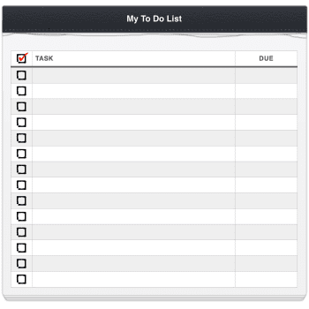 To Do List for Apple Pages